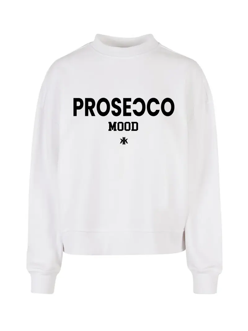 Boxy Sweater Prosecco Mood Black