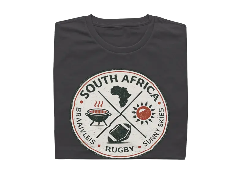 Braaivleis, Rugby, Sunny Skies - Mens Shirt