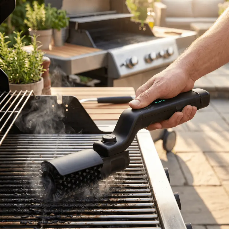 Bravion Elektrische Grillborstel – 3 Reinigingsstanden & Ergonomisch Ontwerp