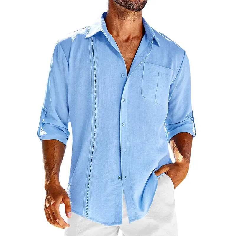 BreezeShirt – Luchtig Effen Overhemd