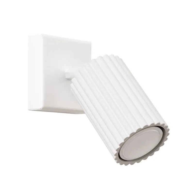 Brio - Wandleuchte aus karbonweißem Aluminium