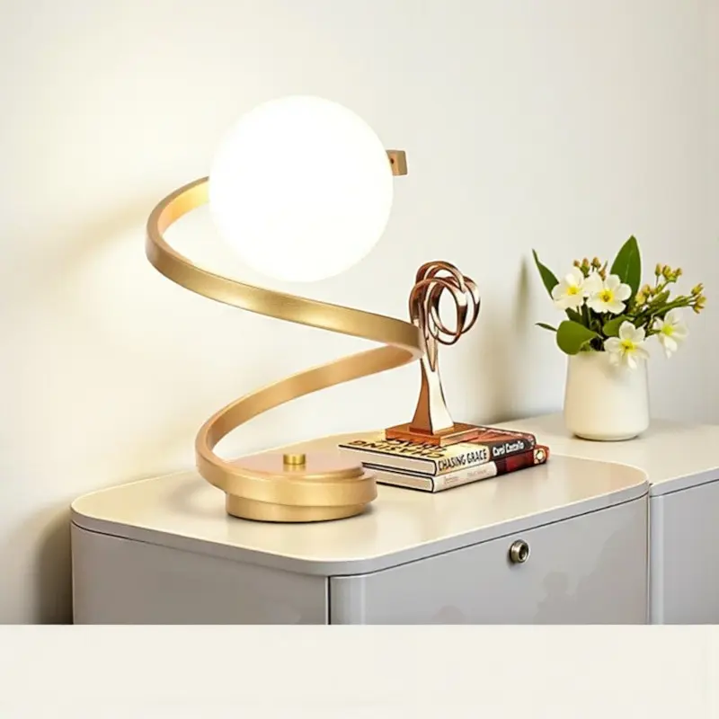 Brix - LED-Tischlampe rund mit Ein-/Ausschalter