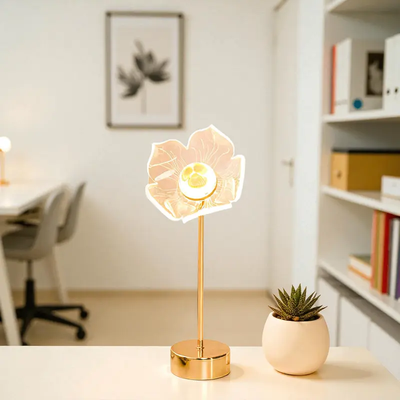 Brix - LED Tischlampe Schmetterling & Blumen