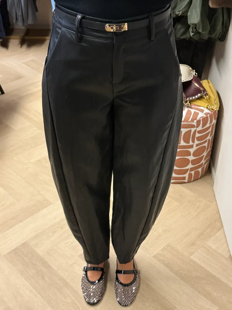 Broek Haily PU Zwart