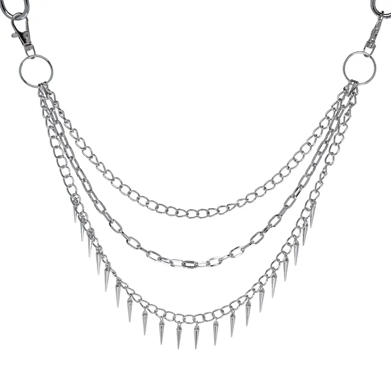 Broekketting 'Street' - Unisex - Zilver