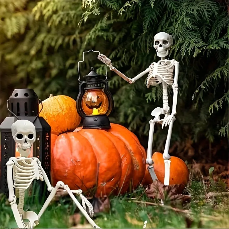 Buigbare skeletjes – twee van 50 cm voor rand, plank of leuning