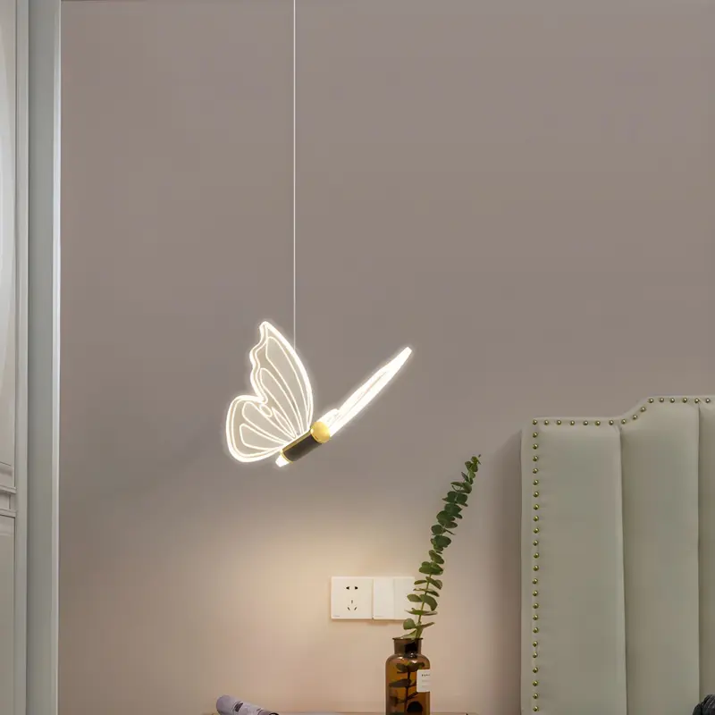 ButterflyGlow - Elegante Hanglamp met Vlinderdesign | Sfeervolle Plafondlamp voor Woonkamer of Kinderkamer
