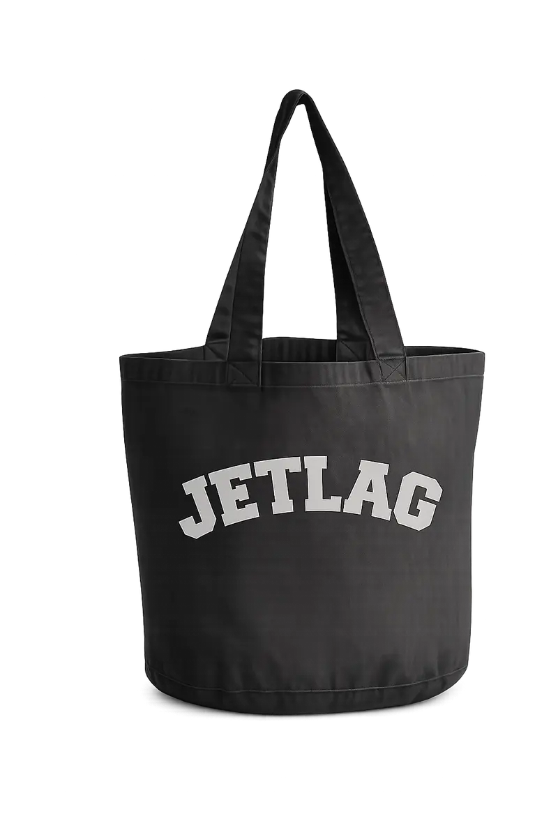 Canvas Bag Jetlag Silver Foil