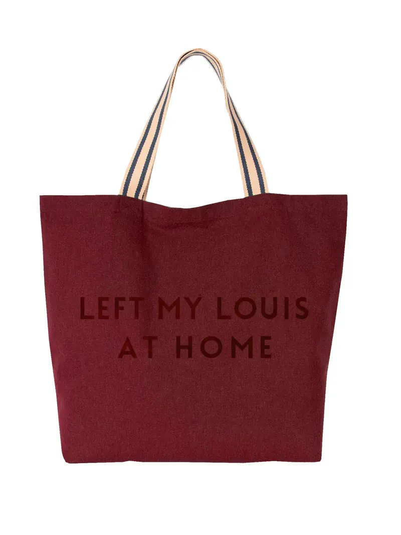 Canvas Bag Louis Bordeaux Velvet