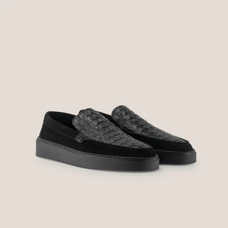 Capri Chiro - Black Suede 1668 Croco