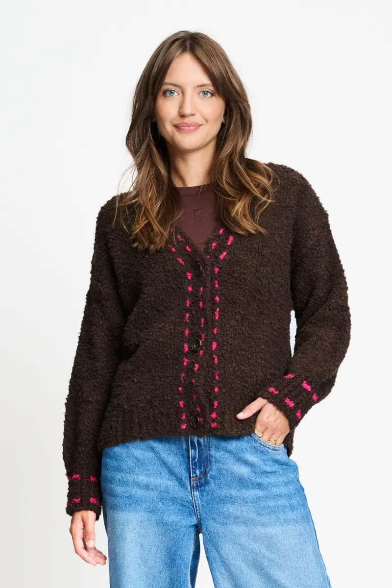 CARDIGAN - Elise Chocolate Brown