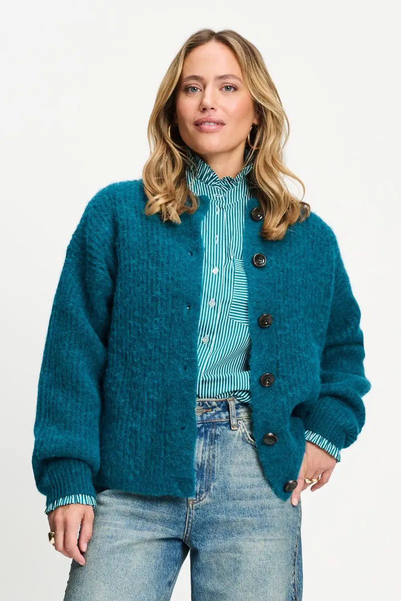 CARDIGAN - Meryl Teal Green