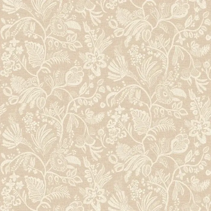Casamance Broderies behang Pastel Sable 76960202