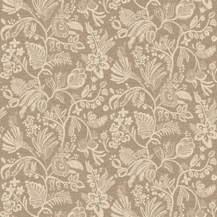 Casamance Broderies behang Pastel Tabac 76960406