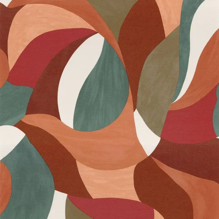 Casamance Mandorla Orange brulée / vert impérial - 76200304