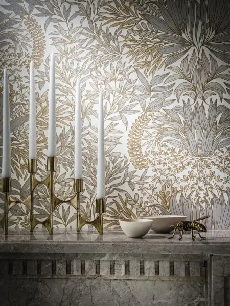 Casamance Square Jasmin behang Chardon 75733160