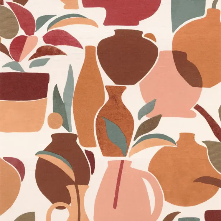 Casamance Vallauris Grenat / orange brulée - 76210712