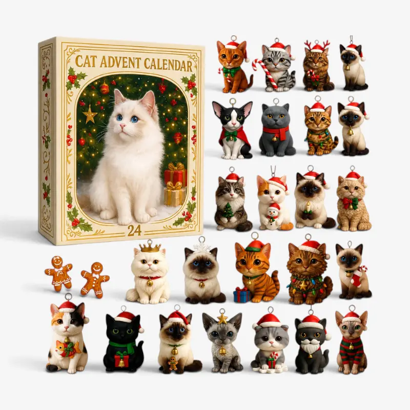 Catmas – Katzen-Adventskalender mit 24 Fächern