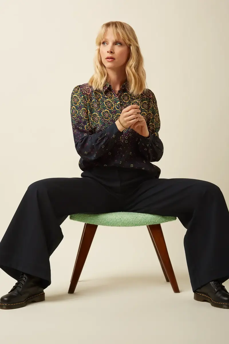 Chloe Pants Uni Rodeo  Zwart