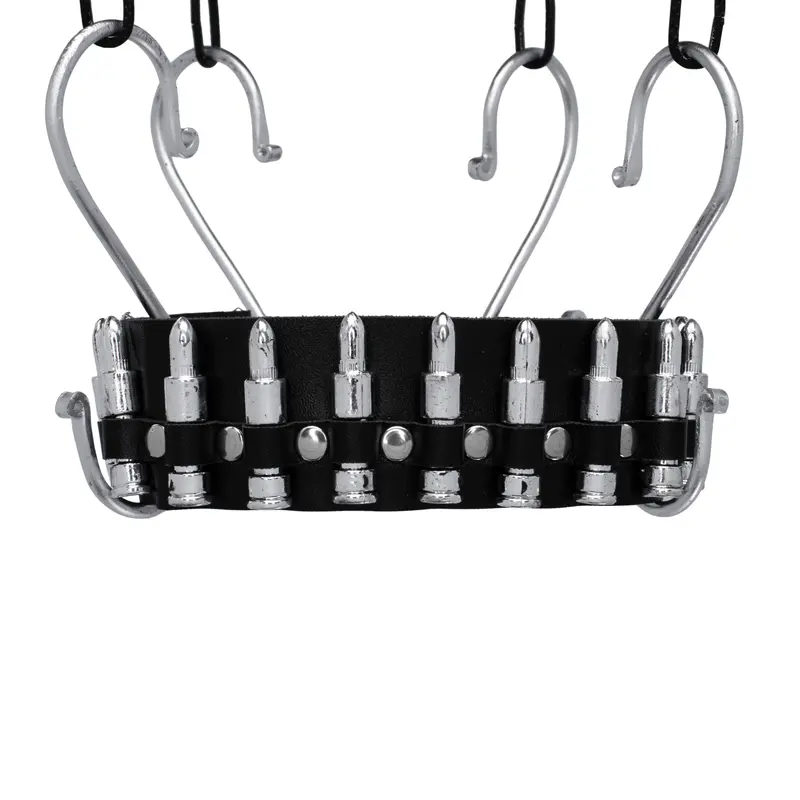 Choker 'Bullet' - Unisex - Zwart/zilver