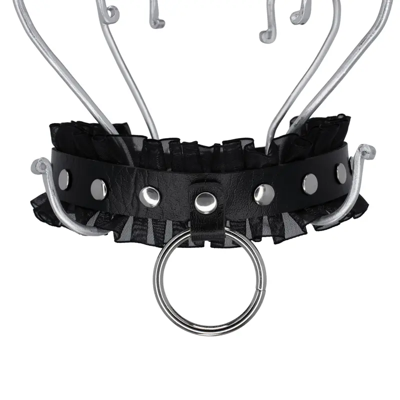 Choker 'Fancy' - Unisex - Zwart/zilver