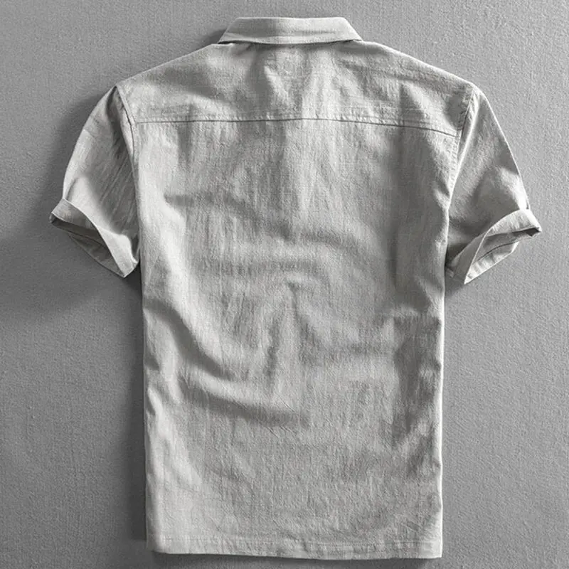 Christian | Herren Leinen Kurzarm Poloshirt