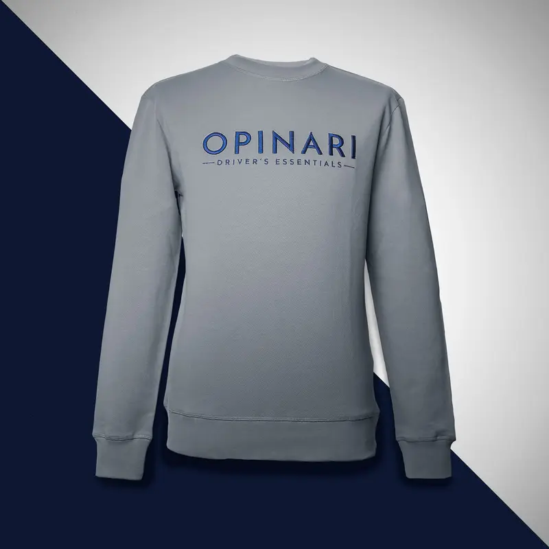 Classic sweat blue on grey