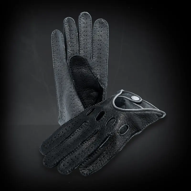 Classico nero black driving gloves