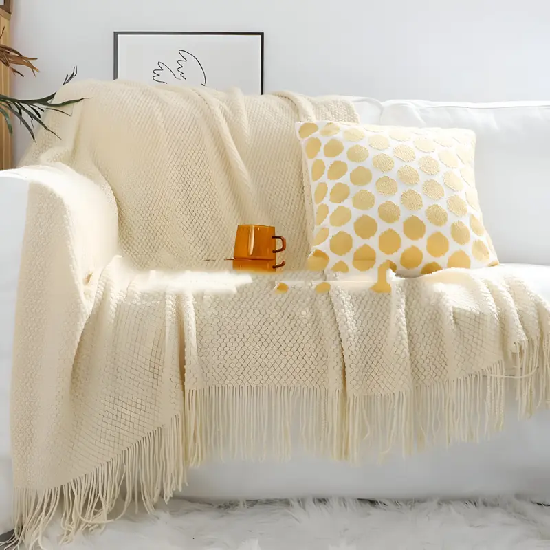 CoarseKnit - Plaid - Stylische Strickdecke - Fleece Decke