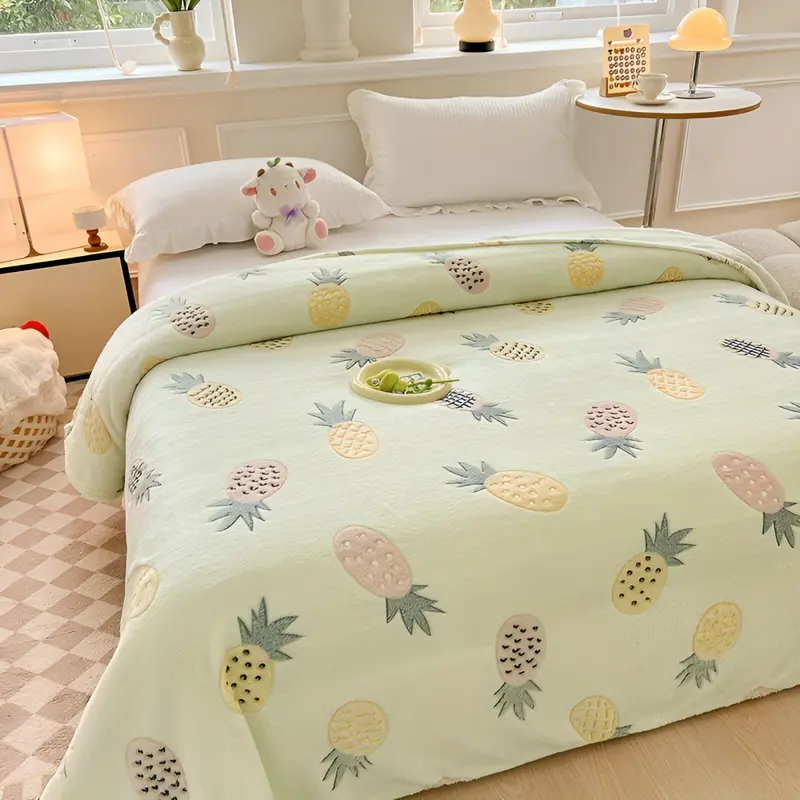 Coral - Fleece Kuscheldecke aus Polyester