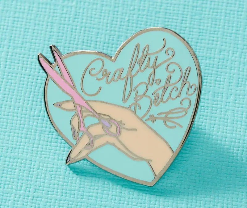 Crafty Bitch Enamel Pin