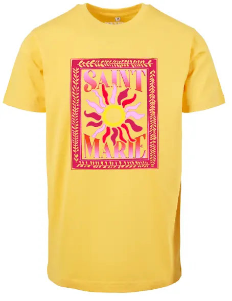 Curve T-shirt Saint Marie -  Yellow
