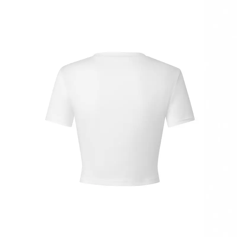 Damen Crop-T-Shirt mit kreativem Cowboy-Motiv Drune