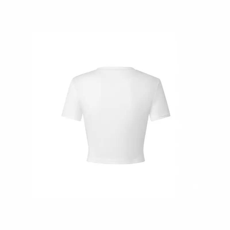 Damen Crop-Top mit auffälligem Statement-Druck Drune