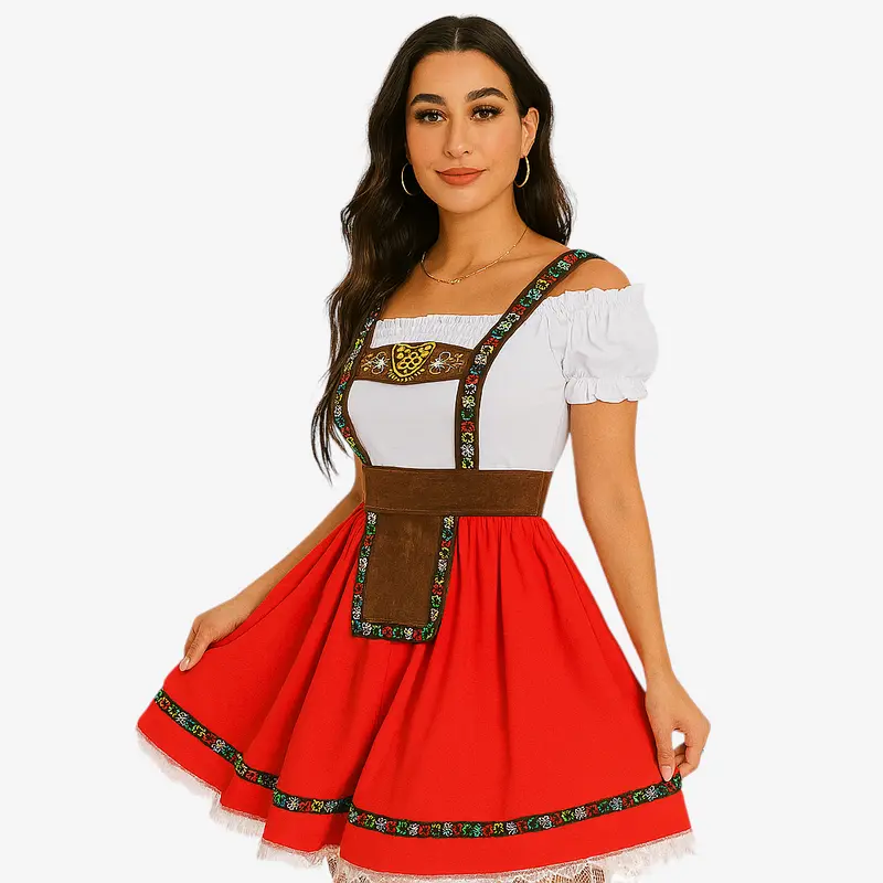 Damen Dirndl mit Carmen-Ausschnitt