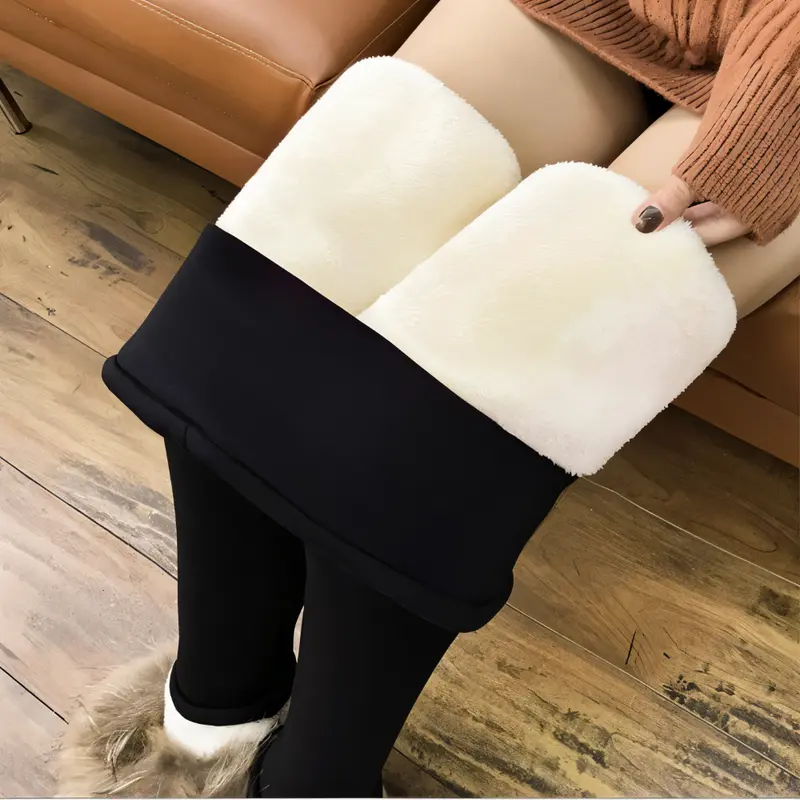 Damen - Fleece Leggings High Waist
