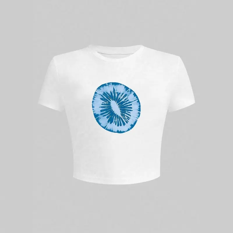 Damen T-Shirt mit kreativem grafischen Design und urbanem Statement Drune