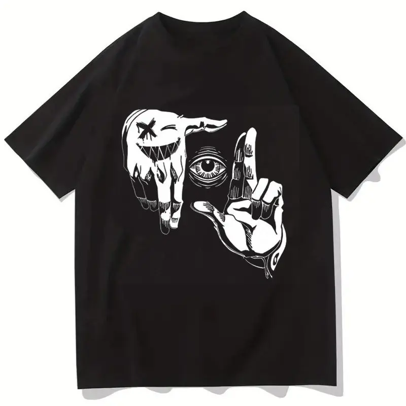 Damen T-Shirt mit künstlerischem Floral-Motiv und lässigem Schnitt Drune