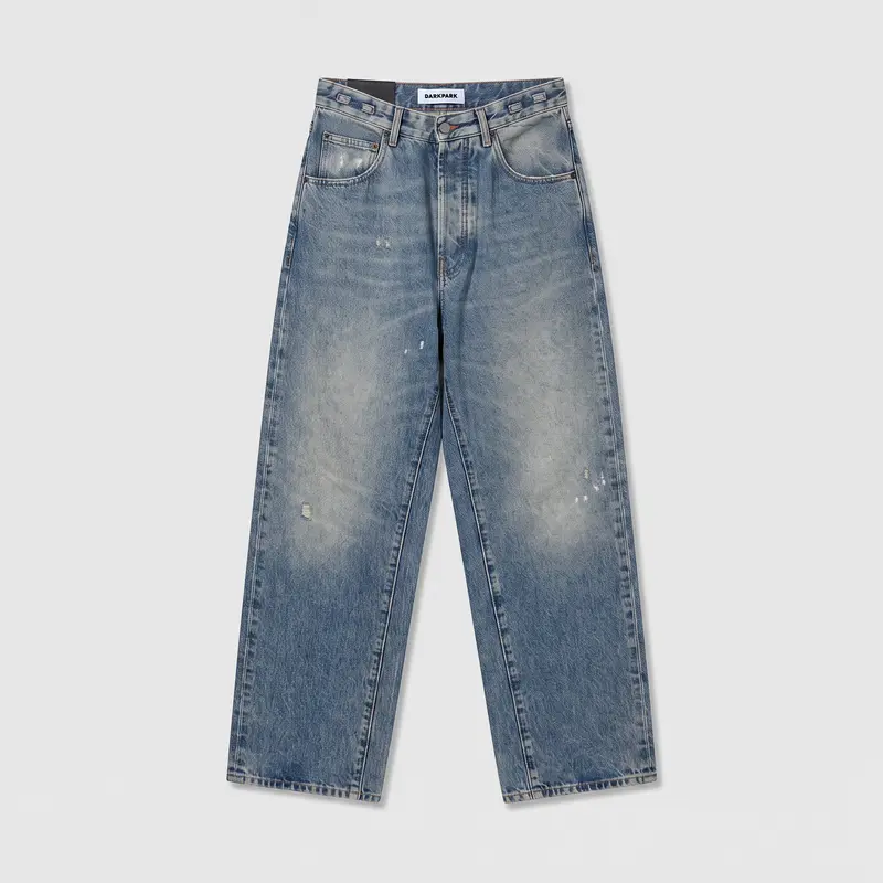 Darkpark Mark Relax Fit Denim Trousers Medium Wash Droplet