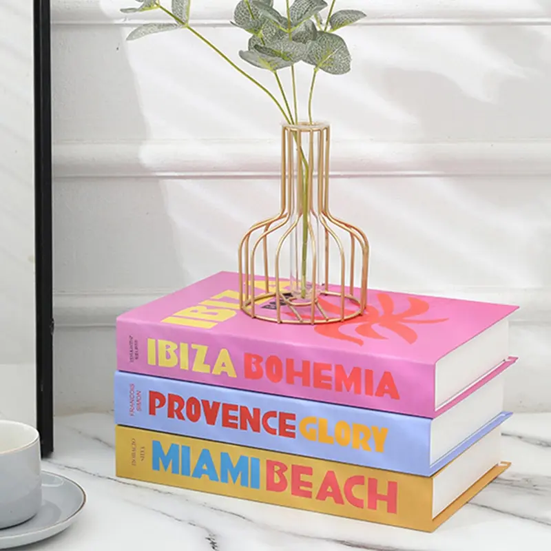 Decorative Book Covers – Various Colors, Modern Design for Coffee Tables or as Interior Accents