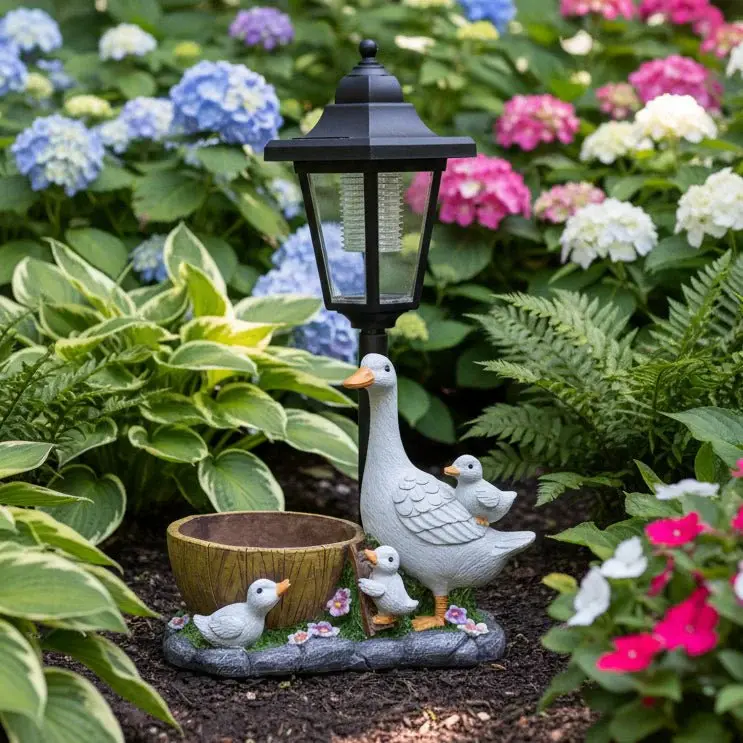 Decorative Solar Duck – Weather-Resistant, Lighting for the Garden or Patio