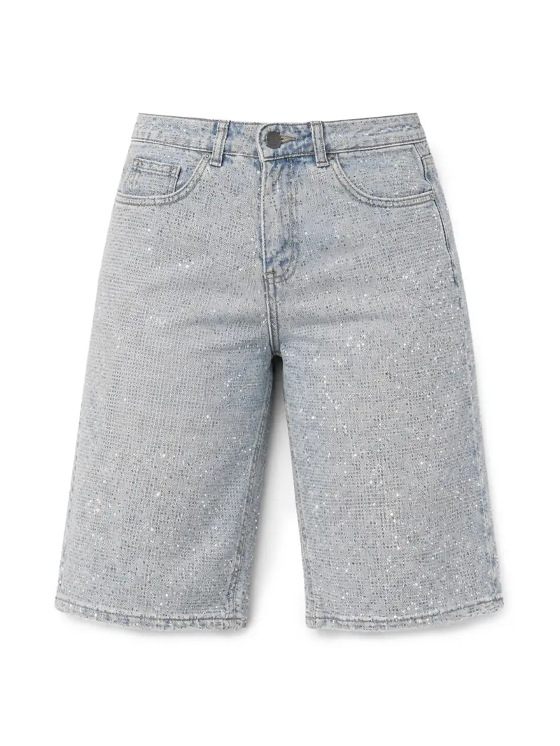 Denim Jort Glitter