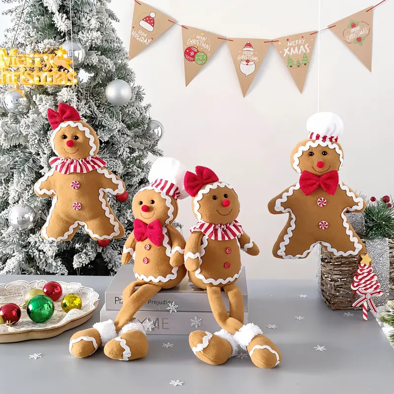 DolliLush - Lebkuchenmann Plüschpuppe Weihnachtsdeko aus