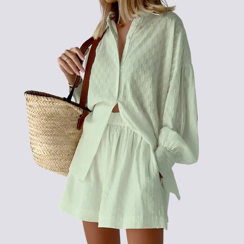 Doris | Damen Zweiteiliges Set Lockerer Schnitt Schnell Gestylt – Easy Set