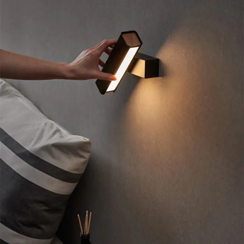 Drehbare - LED-Wandleuchte im skandinavischen Design aus