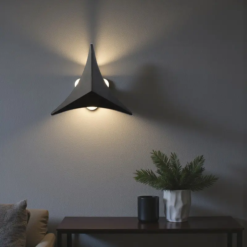 Dreieckige - LED-Wandleuchte minimalistisch