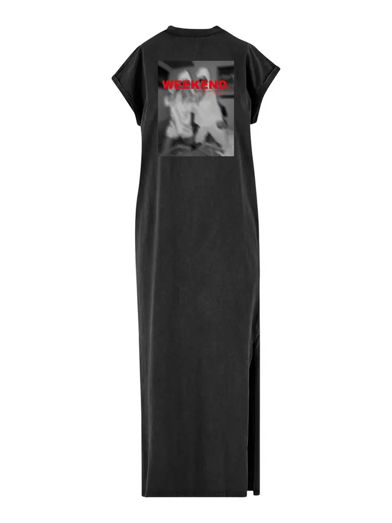 Dress Long Weekend Vibes Red - Washed Black