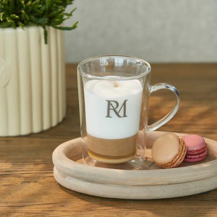 Drinkglas Dubbelwandig MONOGRAM - Koffie of Thee