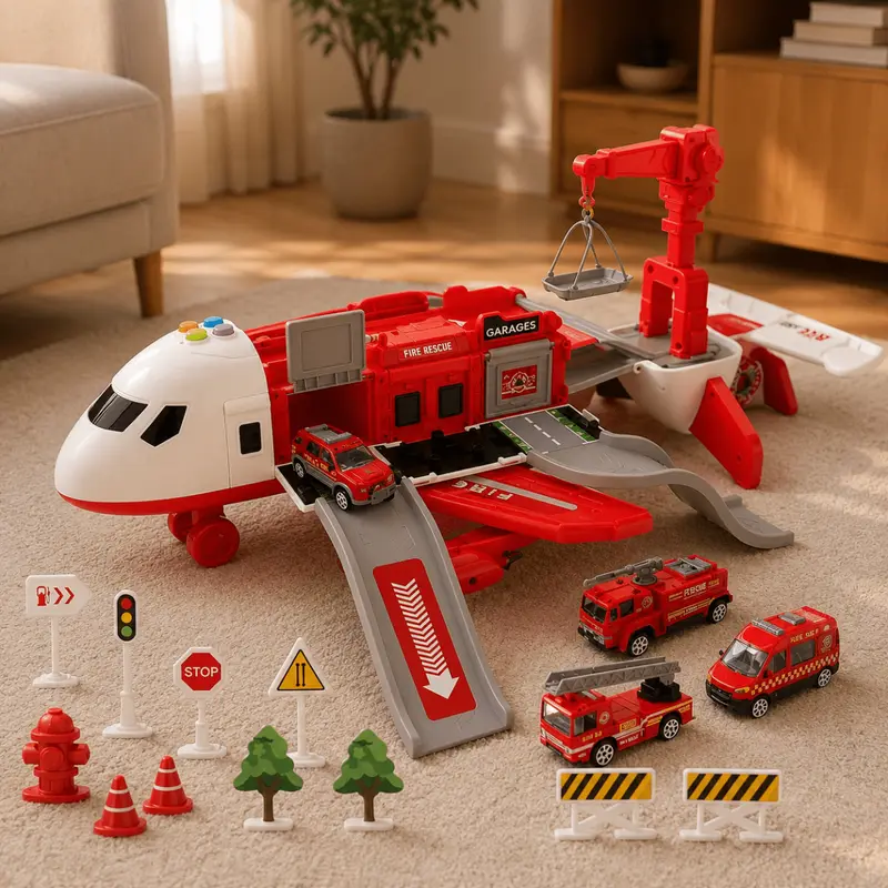 Durable Plastic Toy Airplane for Kids - 32 cm