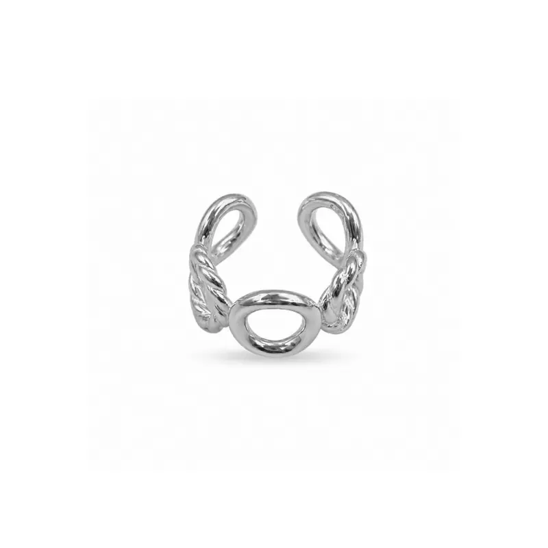 Ear Cuff Zilver Met Cirkels Nicky